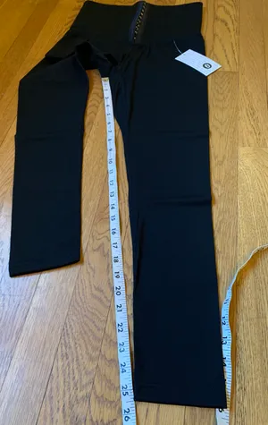Black High waist Control Tummy Leggings Size L Size L thumbnail 8