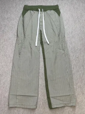 Hickory Stripe Pants Womens Small Green Gorpcore Workwear Streetwear Low Rise thumbnail 1