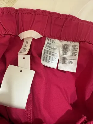 H&M Magenta Paperbag-Waist Shorts thumbnail 3
