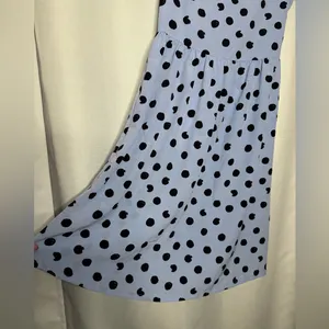 River Island Blue and Black Polka Dot Knee Length Dress Size 4 thumbnail 6