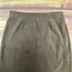 Vintage Ilyza New York Brown Pencil Skirt Size 6 Casual Office Suede Like 90s thumbnail 5