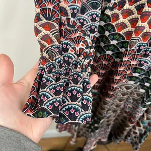 Maeve by Anthropologie Geometric Quirky Printed 70s Long Sleeve Dress SzXS thumbnail 6