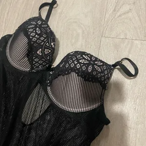 Daisy Fuentes Black Lace Babydoll thumbnail 2