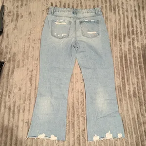 Flying‎ Monkey Vintage Cropped Straight Distressed Jeans Size 27 High Rise thumbnail 3