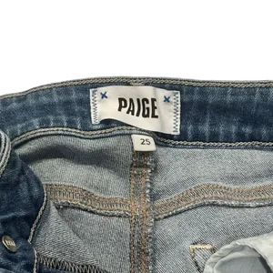 PAIGE Blue Distressed Denim Straight Leg Jeans Size 25 thumbnail 6