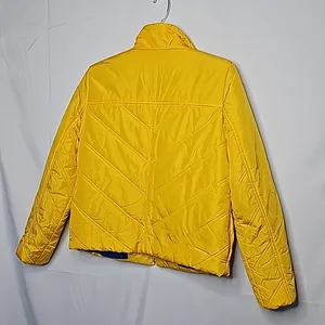 Ralph Lauren black label yellow puffer jacket zip pockets sz Small thumbnail 6