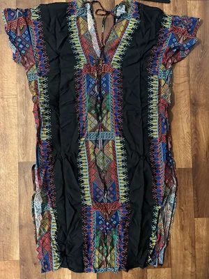 Bohemian Black Kimono/Cover Up One Size thumbnail 1