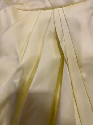 Asos Luxe viral Structured yellow Drape Satin Plunge Mini Dress size US 8 /UK 12 thumbnail 20