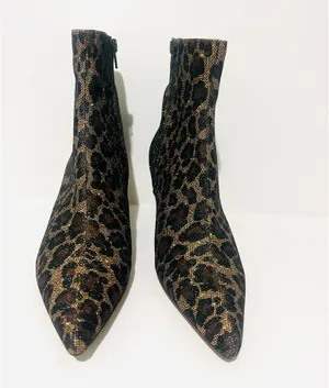 Betsey Johnson Leopard Print Pointed Toe Ankle Boots  thumbnail 5