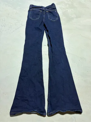 Rag & bone Casey High-Rise Dark Blue Flare Jeans 24 thumbnail 7