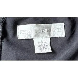 Petite Sophisticate‎ Women's Black A Line Sequined Skirt Size 4 thumbnail 4