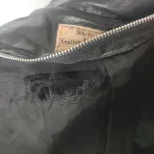 Vintage Black leather jacket sz 6/8 thumbnail 5