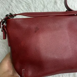Vintage COACH y2k Red Demi Legacy Mini Duffle bag thumbnail 6