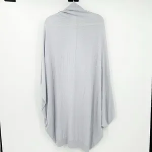 Lululemon Womens Silk Blend Open‎ Front Stillness Wrap Cardigan OS Silver Fox thumbnail 12
