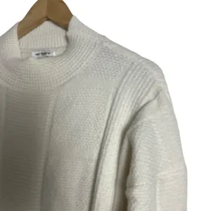 Area Stars White Open Back Knit Long Sleeve Mock Neck Sweater Mini Dress Size M thumbnail 8