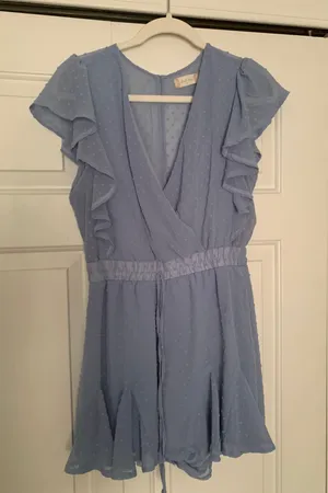Altar’d State Short Blue Romper  thumbnail 1