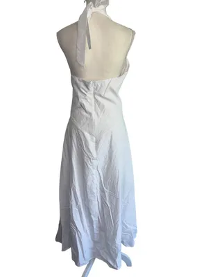 SNDYS Talassa Maxi Dress in White XXLarge Womens Long Summer Gown thumbnail 6