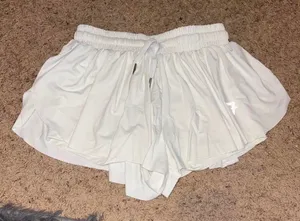 Flowy Athletic Skort White thumbnail 1