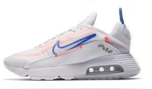 NIKE Air Max 2090 'White Flash Crimson' lace up shoes sneakers women’s 7.5 thumbnail 1