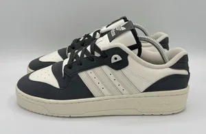 Women‎ Size 9 Adidas RIVALRY LOW Lifestyle Shoes Carbon/Talc/Cloud White/Black thumbnail 1