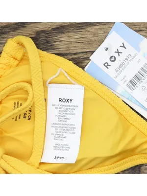 NWT Roxy Haleiwa Built Swim Bikini Top Juniors 19810860313 Golden Rod Gold S thumbnail 4