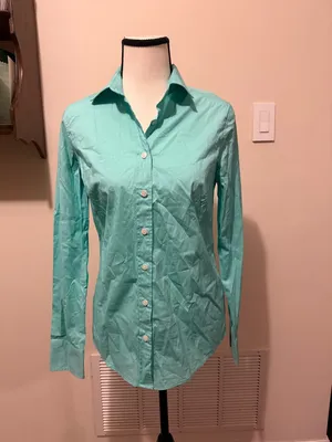 J. Crew Mint Green Button-Down Shirt thumbnail 6