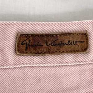 Gloria Vanderbilt Vintage Baby Pink Pastel High Rise Jean Shorts Retro Denim 12 thumbnail 4