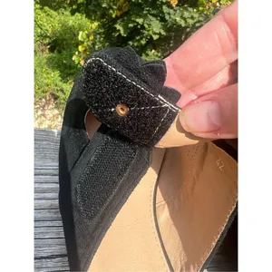 No Brand Black Faux Suede Mules Sz 42 (11.5) NIB thumbnail 6