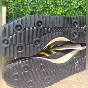 Adidas Navy Blue and Yellow Athletic Shoes thumbnail 6