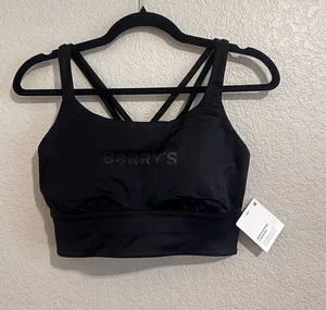 NWT Lululemon x Barry’s Energy Longline Bra 10 Black Shine thumbnail 1