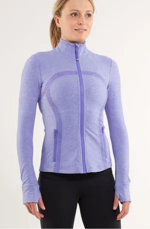 lululemon athletica Heather Lavender Full-Zip Jacket thumbnail 1