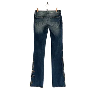 Anthropologie DRIFTWOOD Kelly Bootcut Jeans 25 Floral Embroidery Mid Rise Boho Cowgirl Chic thumbnail 4