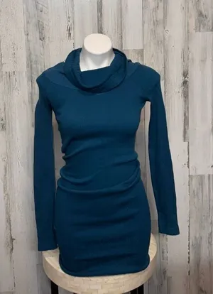 JJ Authentic Blue Knit Sweater Dress thumbnail 1
