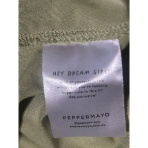 peppermayo koralie cut out mini dress Sz AU 12 US 8 sage / smoke green NEW Club thumbnail 13