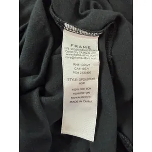 NWT FRAME Black Cotton Dress Size S Small thumbnail 6