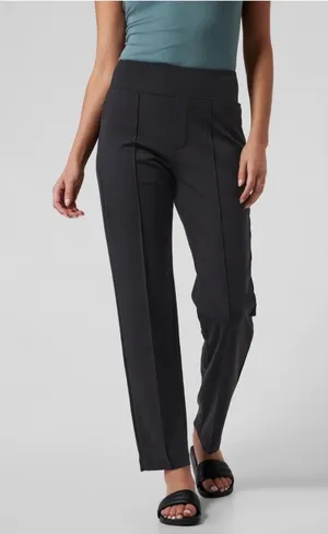 Athleta Eastbound Straight Leg Pants size 4 Black thumbnail 1