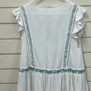 Free People Falling Water White Tunic Top size S thumbnail 8