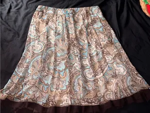 Vintage Dress Barn Paisley A Line Skirt thumbnail 1