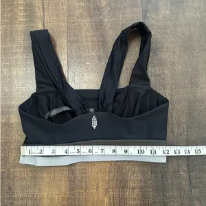Free People White Water Hybrid Sports Bra & Crop Leggings Set Size Small thumbnail 4