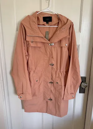 NWT J.Crew Lightweight Utility jacket in soft blush pink size medium tall (MT) thumbnail 1