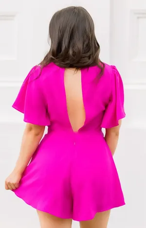 The Clothing Exchange Company Pink Fushia Romper thumbnail 2