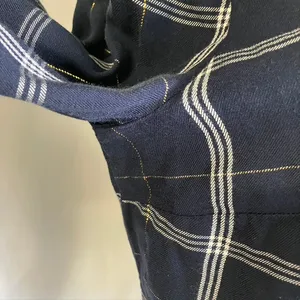 Tommy Hilfiger Women's Navy‎ Plaid Button Down Shirt Metallic Accents Size M thumbnail 7