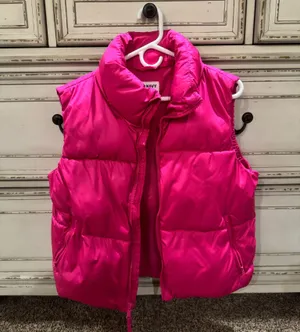 Pink Old Navy Puffer Vest thumbnail 1