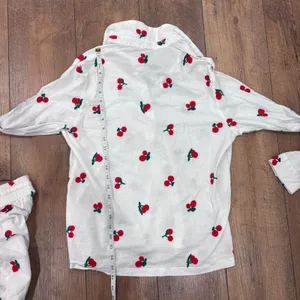 Lizette Collection Cherry Sleepwear Set Long Sleeve w/ Matching Shorts Sz Large thumbnail 6