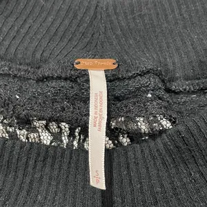 Free People Spring Valley Lace Trim Tunic Top - Black - Small thumbnail 7