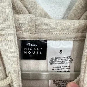 Disney Cream Mickey & Minnie‎ "Places to Go, Friends to See" Sweatshirt Hoodie S thumbnail 3