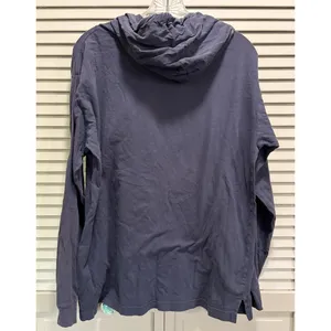 VS PINK‎ Bluish Gray Sequins Hoodie Sweatshirt Size M Long Sleeve Logo Graphic thumbnail 5