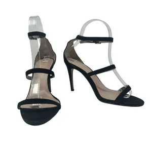 Raye Alley‎ High Heels Pumps Shoes Suede Ankle Strap Buckle Black Size US 7.5 thumbnail 6
