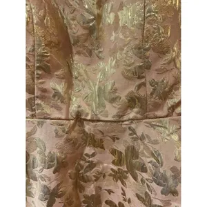 Trixxi‎ Light Pink with Gold Flowers Fit & Flare Mini Dress Juniors Size Medium thumbnail 3