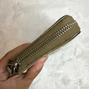 COACH Signature Canvas Zip Around Wallet thumbnail 5